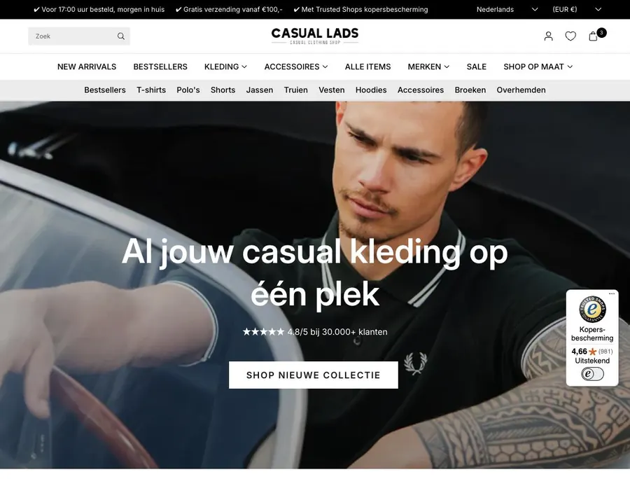 Webshop van Casual Lads