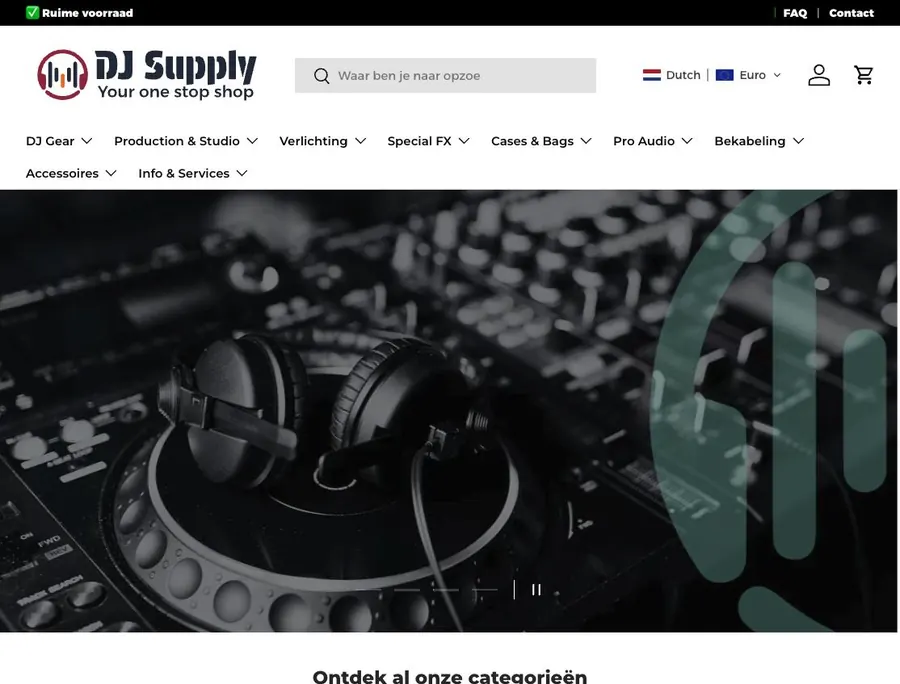 Webshop DJ Supply
