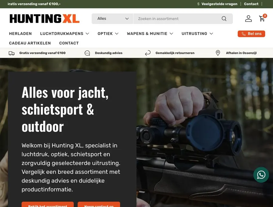 Webshop van Hunting XL